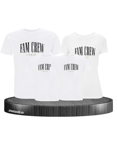 Fam Crew mit Wunschname Familienlook Fam Crew mit Wunschname Familienlook