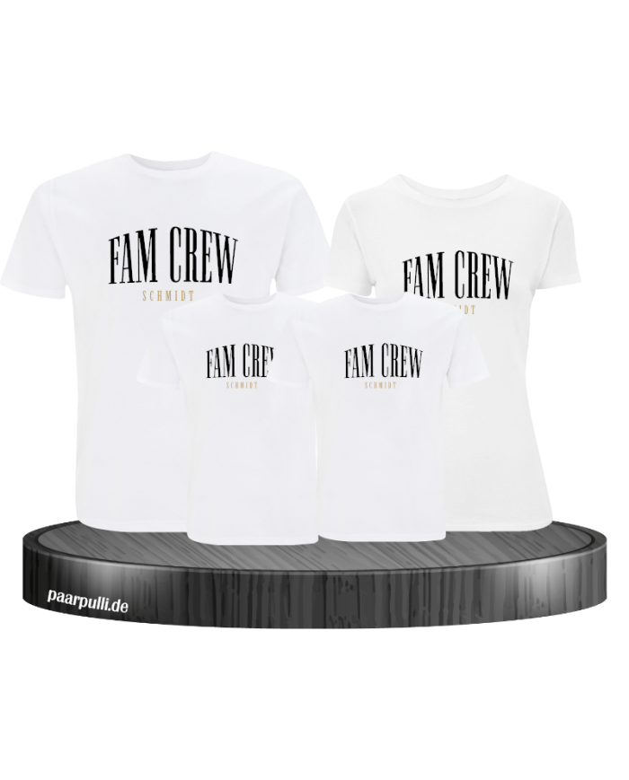Fam Crew mit Wunschname Familienlook