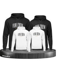 Fam Crew mit Wunschname Familienlook Hoodie