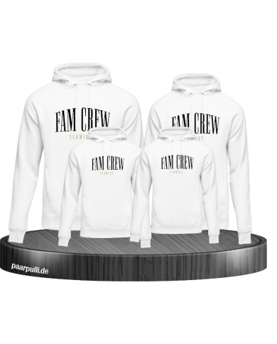 Fam Crew mit Wunschname Familienlook Hoodie Fam Crew mit Wunschname Familienlook Hoodie