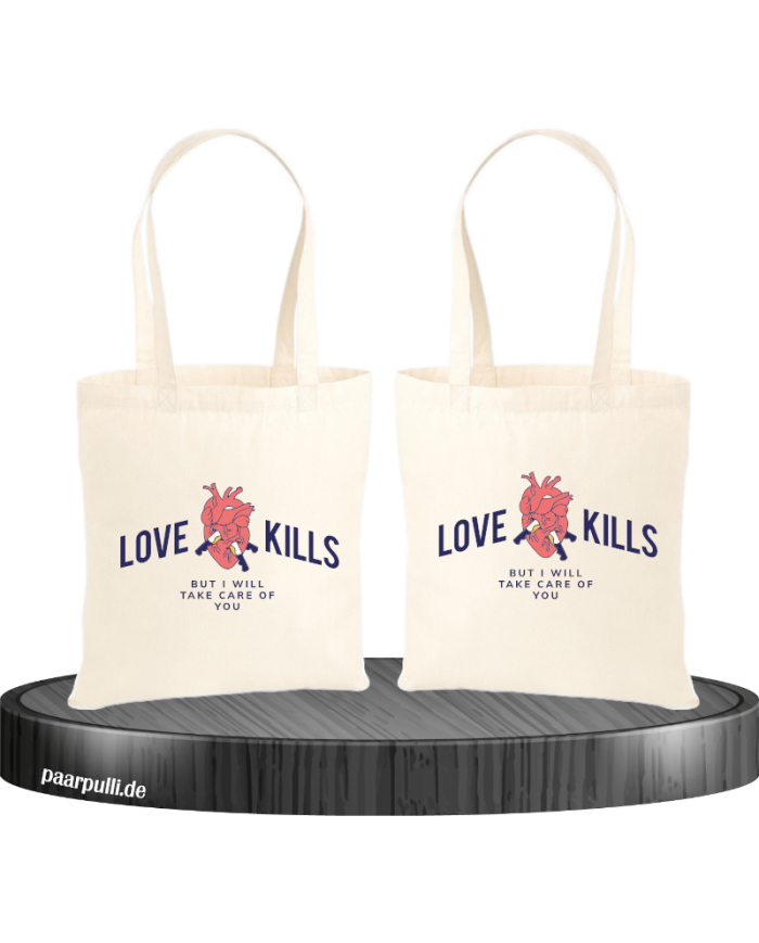 Love Kills Jutebeutel Set