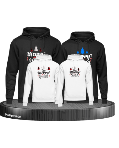 Merry Family Familienlook Hoodie Merry Family Familienlook Hoodie