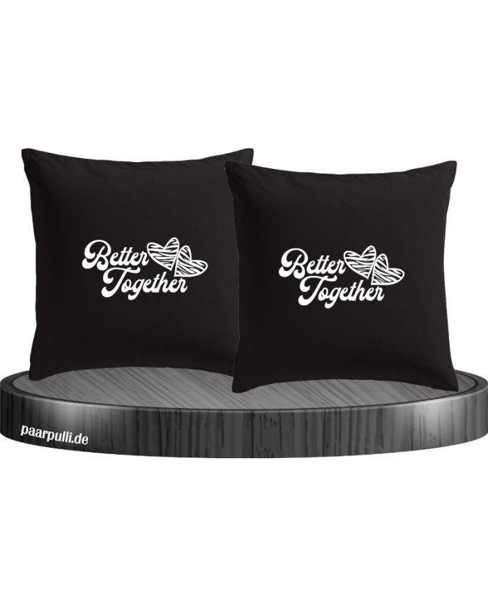 Better Together mit Herz Kissenbezüge Set