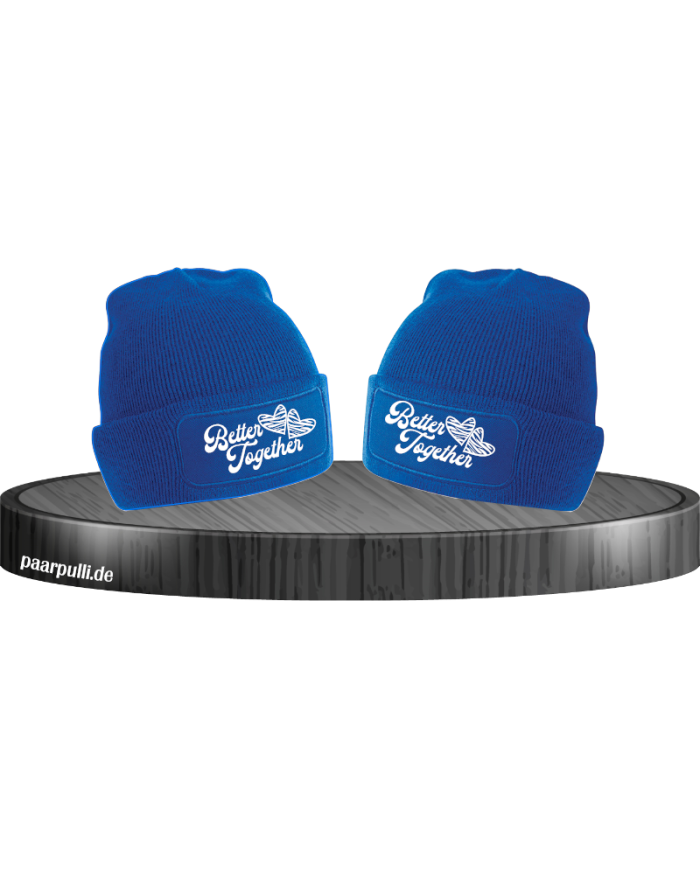 Better Together mit Herz Mützen