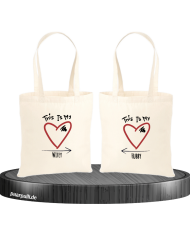 This is my Wifey and Hubby Jutebeutel Set