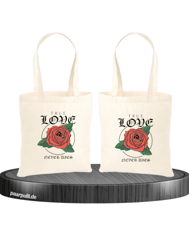 True Love never dies Jutebeutel Set True Love never dies Jutebeutel Set