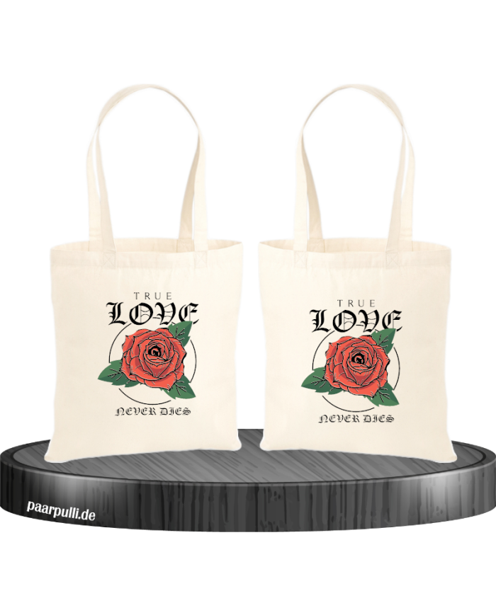 True Love never dies Jutebeutel Set