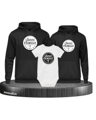 Family Reunion mit Wunschname und Datum Hoodies mit Baby Body
