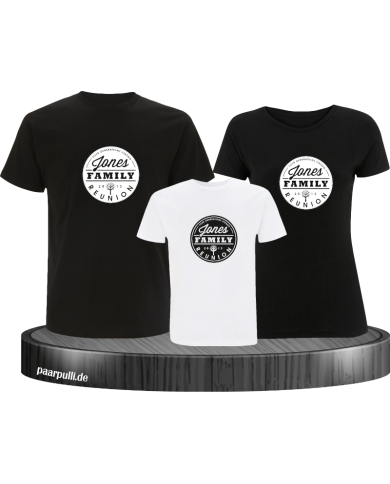 Family Reunion mit Wunschname und Wunschzahl Familienlook T-Shirts Family Reunion mit Wunschname und Wunschzahl Familienlook T-Shirts