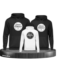 Family Reunion mit Wunschname und Wunschzahl Familienlook Hoodies