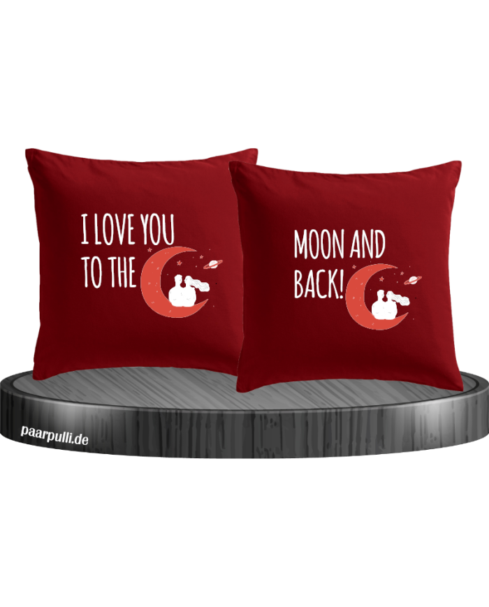 I Love You to the Moon and back Kissenbezüge Set