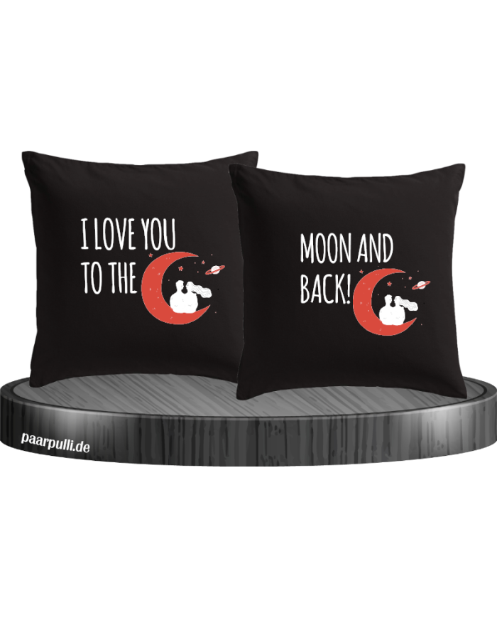 I Love You to the Moon and back Kissenbezüge Set