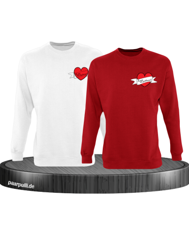 I Love my Boyfriend and Girlfriend Sweatshirt I Love my Boyfriend and Girlfriend Sweatshirt