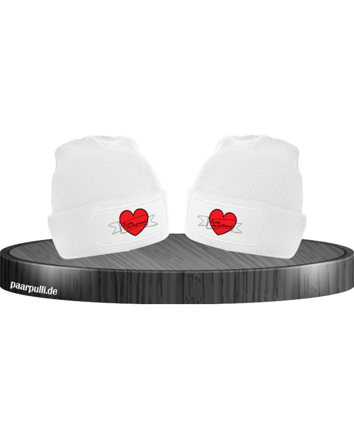 I Love my Boyfriend and Girlfriend Mützen