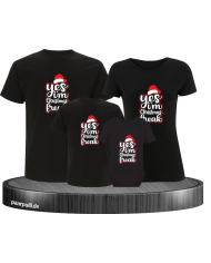 I'm a Christmas Freak 4er Familienset T-Shirts mit  Babybody