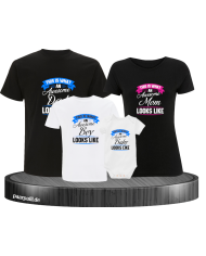 This is what an awesome Family looks like 4er Familienset T-Shirts mit  Babybody