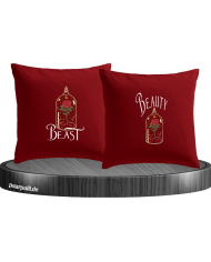 Beauty and Beast Kissenbezüge Set