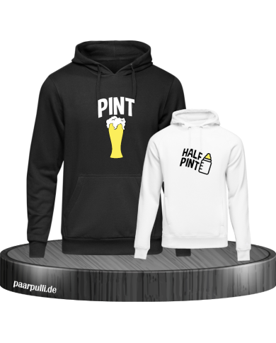 Pint und Half Pint Hoodies Vater und Sohn Pint und Half Pint Hoodies Vater und Sohn
