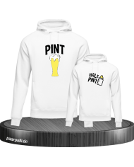 Pint und Half Pint Hoodies Vater und Sohn
