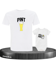 Pint und Half Pint T-Shirt für Vater und Baby