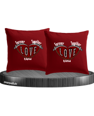 Together Forever I Love my Boy/Girlfriend Kissenbezüge Set