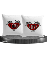 Together Forever I Love my Boy/Girlfriend Kissenbezüge Set