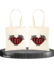 Together Forevre I Love my Boy/Girlfriend Jutebeutel Set