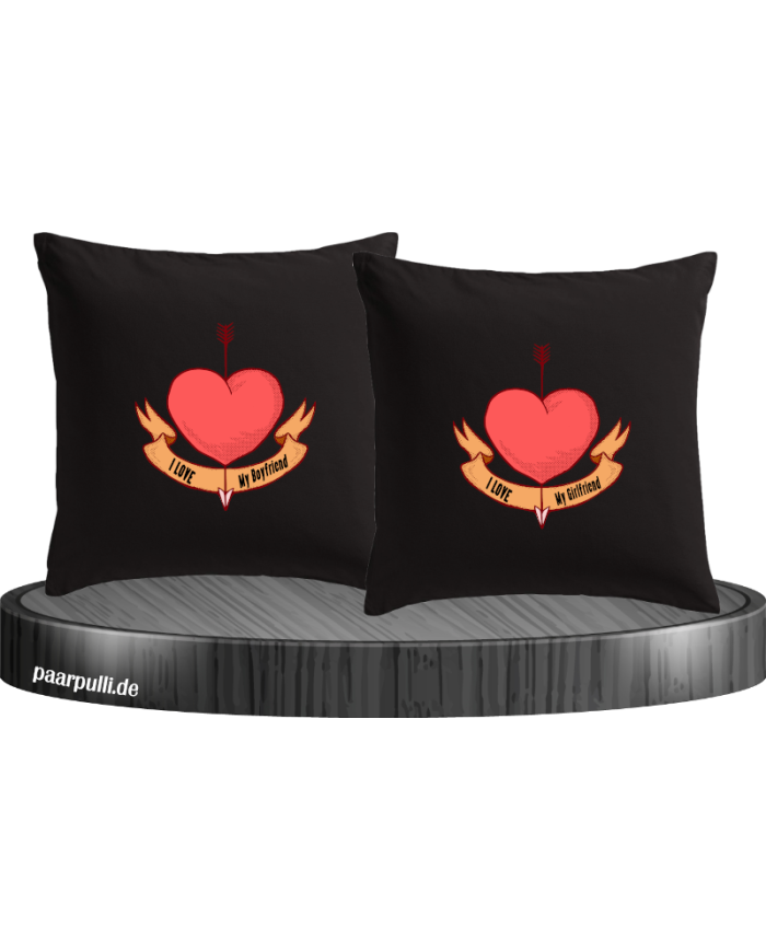 Together Forever I Love my Boy/Girlfriend Kissenbezüge Set