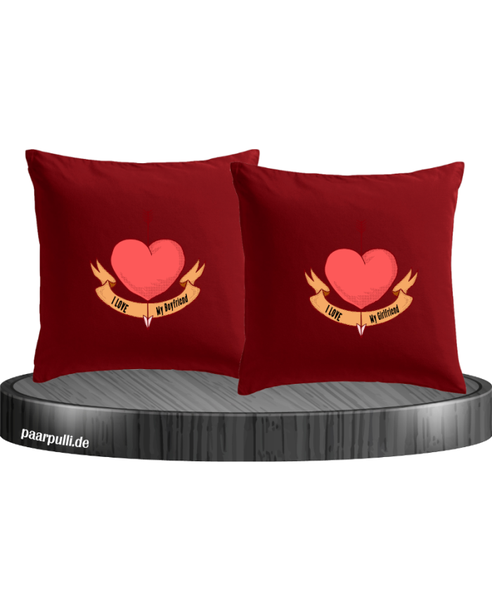 Together Forever I Love my Boy/Girlfriend Kissenbezüge Set