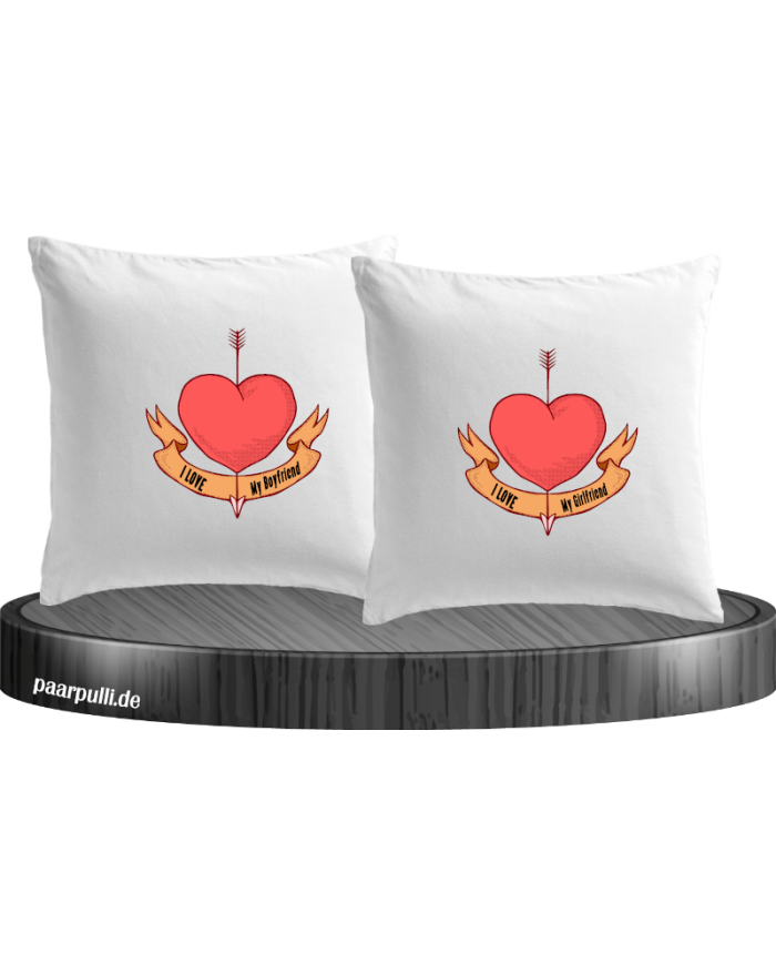 Together Forever I Love my Boy/Girlfriend Kissenbezüge Set