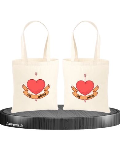 I Love my Boy/Girlfriend Jutebeutel Set I Love my Boy/Girlfriend Jutebeutel Set