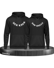 Her King His Queen gebogen Hoodie