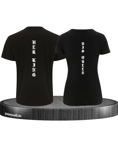 Her King His Queen vertikal T-Shirt Her King His Queen vertikal T-Shirt