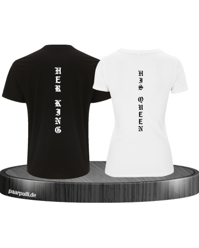 Her King His Queen vertikal T-Shirt Her King His Queen vertikal T-Shirt