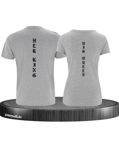Her King His Queen vertikal T-Shirt Her King His Queen vertikal T-Shirt
