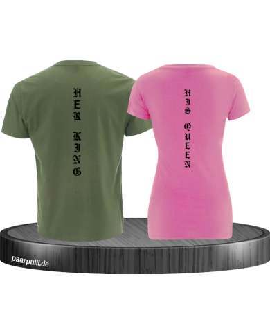 Her King His Queen vertikal T-Shirt Her King His Queen vertikal T-Shirt
