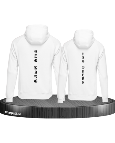 Her King His Queen vertikal Hoodie Her King His Queen vertikal Hoodie