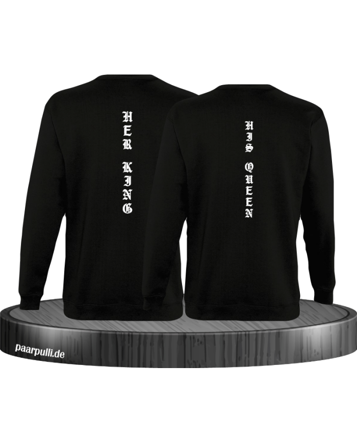 Her King His Queen vertikal Sweatshirt