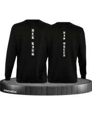 Her King His Queen vertikal Sweatshirt
