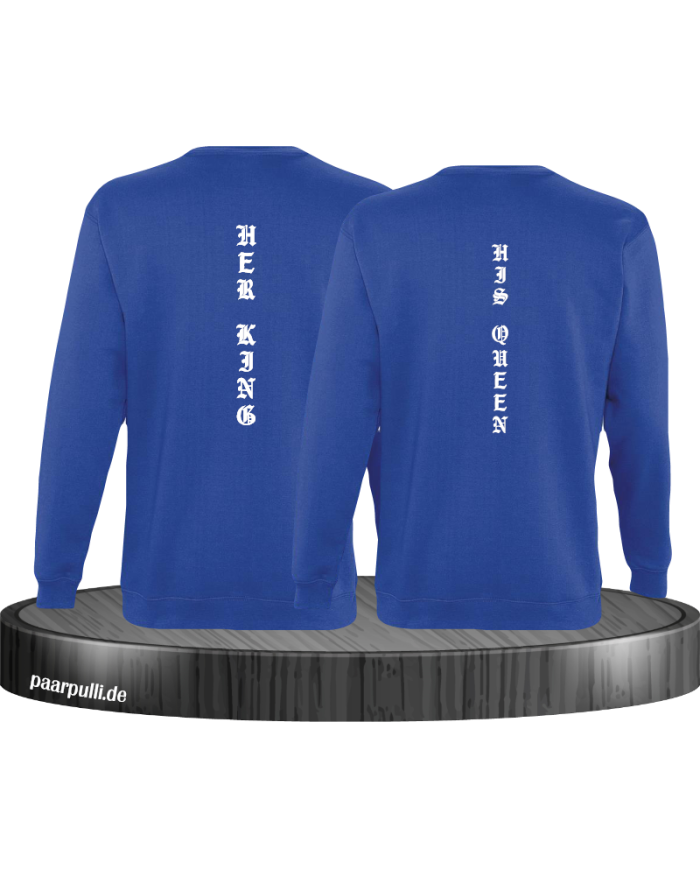 Her King His Queen vertikal Sweatshirt