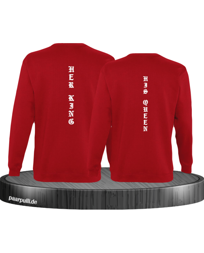 Her King His Queen vertikal Sweatshirt