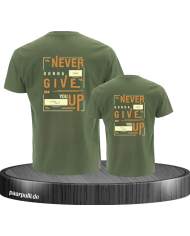Never gonna give you up T-Shirts für Vater und Sohn