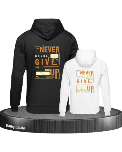 Never gonna give you up Hoodies Vater und Sohn Never gonna give you up Hoodies Vater und Sohn