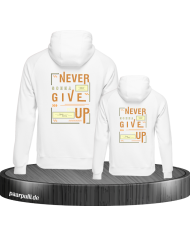 Never gonna give you up Hoodies Vater und Sohn