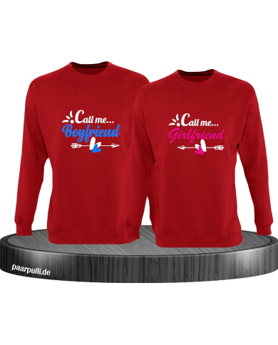 Call me Boyfriend/Girlfriend Sweatshirt Call me Boyfriend/Girlfriend Sweatshirt