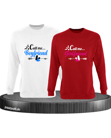 Call me Boyfriend/Girlfriend Sweatshirt Call me Boyfriend/Girlfriend Sweatshirt