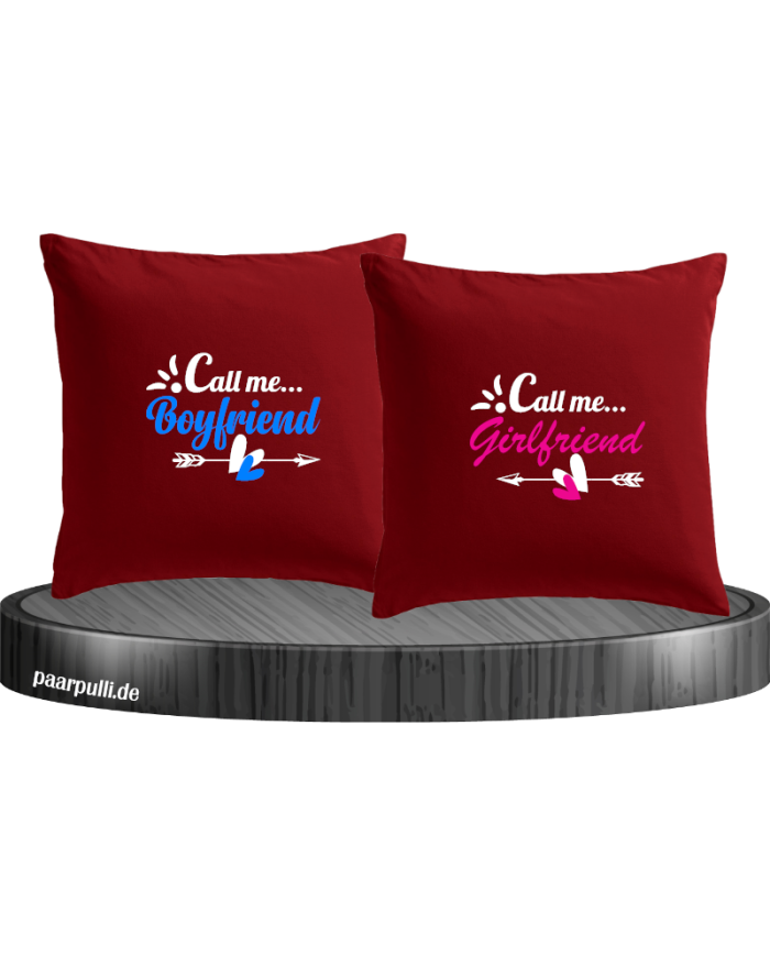 Call me Boyfriend/Girlfriend Kissenbezüge Set