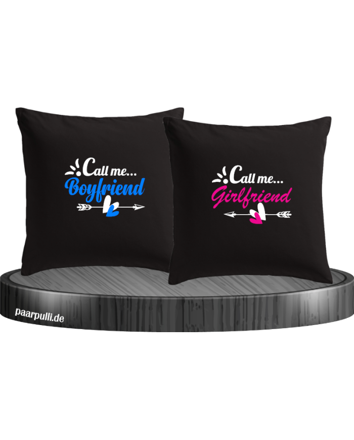 Call me Boyfriend/Girlfriend Kissenbezüge Set