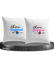 Call me Boyfriend/Girlfriend Kissenbezüge Set