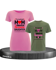 Proud Mom and Daughter Partnerlook T-Shirts für Mutter und Kind